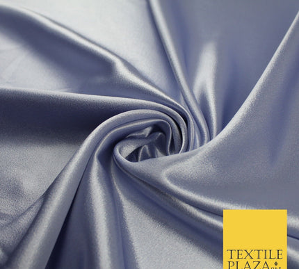 OVER 45 COLOURS - Plain Solid Crepe Back Satin Fabric Material Dress Bridal 45"