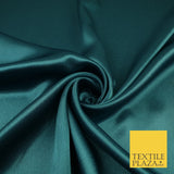 OVER 45 COLOURS - Plain Solid Crepe Back Satin Fabric Material Dress Bridal 45"