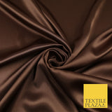 OVER 45 COLOURS - Plain Solid Crepe Back Satin Fabric Material Dress Bridal 45"