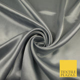 OVER 45 COLOURS - Plain Solid Crepe Back Satin Fabric Material Dress Bridal 45"