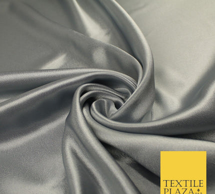OVER 45 COLOURS - Plain Solid Crepe Back Satin Fabric Material Dress Bridal 45"