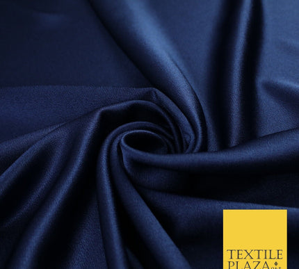 OVER 45 COLOURS - Plain Solid Crepe Back Satin Fabric Material Dress Bridal 45"