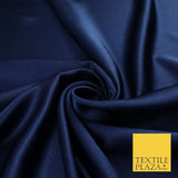 OVER 45 COLOURS - Plain Solid Crepe Back Satin Fabric Material Dress Bridal 45"