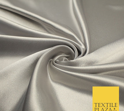 OVER 45 COLOURS - Plain Solid Crepe Back Satin Fabric Material Dress Bridal 45"