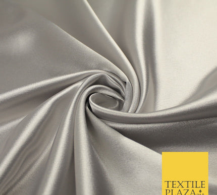 OVER 45 COLOURS - Plain Solid Crepe Back Satin Fabric Material Dress Bridal 45"