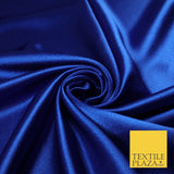 OVER 45 COLOURS - Plain Solid Crepe Back Satin Fabric Material Dress Bridal 45"
