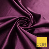 OVER 45 COLOURS - Plain Solid Crepe Back Satin Fabric Material Dress Bridal 45"