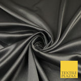 OVER 45 COLOURS - Plain Solid Crepe Back Satin Fabric Material Dress Bridal 45"