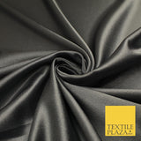 OVER 45 COLOURS - Plain Solid Crepe Back Satin Fabric Material Dress Bridal 45"