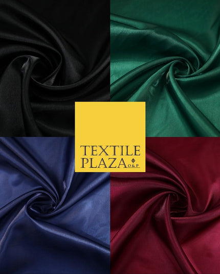 4 COLOURS - Plain Twinkle Satin Dress Sheer Nylon Fabric Costume Irish Dancing