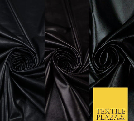 Black Plum Navy - PREMIUM Metallic Elastique Lycra Fabric Spandex Dancewear