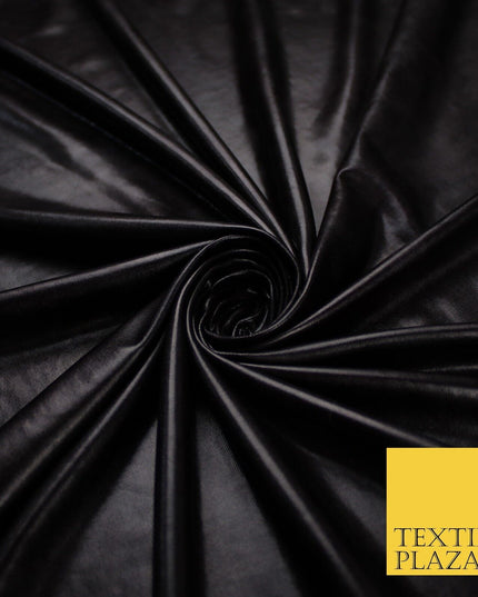 Black Plum Navy - PREMIUM Metallic Elastique Lycra Fabric Spandex Dancewear