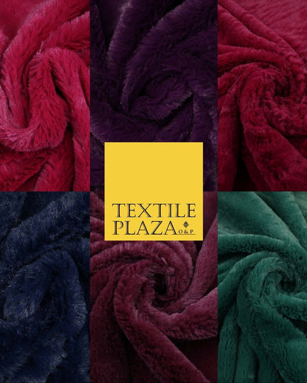 6 COLOURS - Premium Super Soft Plush Short Pile Shimmer Faux Fur Fabric Material