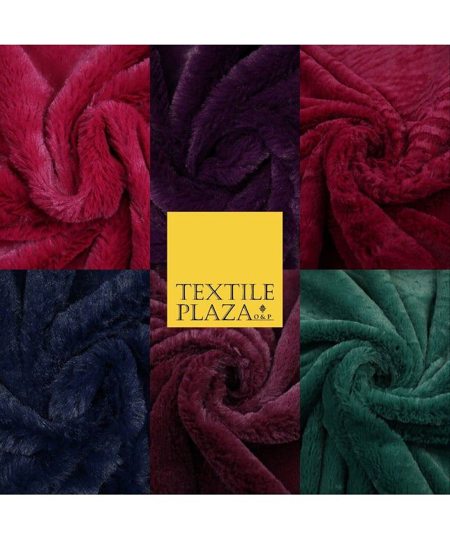 6 COLOURS - Premium Super Soft Plush Short Pile Shimmer Faux Fur Fabric Material