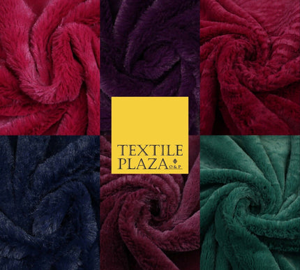 6 COLOURS - Premium Super Soft Plush Short Pile Shimmer Faux Fur Fabric Material