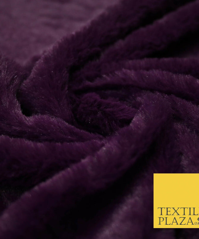 6 COLOURS - Premium Super Soft Plush Short Pile Shimmer Faux Fur Fabric Material