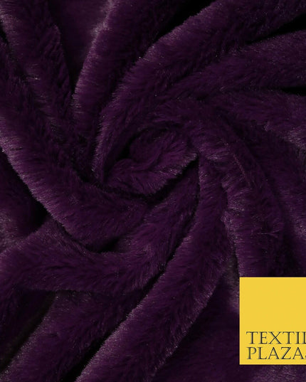 6 COLOURS - Premium Super Soft Plush Short Pile Shimmer Faux Fur Fabric Material