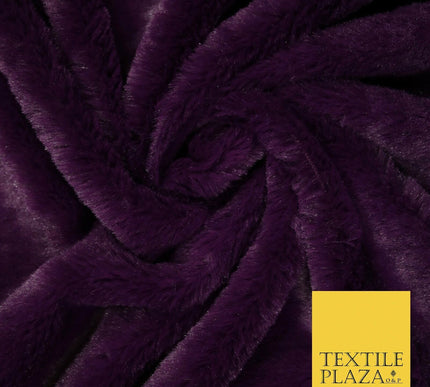 6 COLOURS - Premium Super Soft Plush Short Pile Shimmer Faux Fur Fabric Material