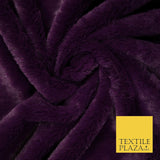 6 COLOURS - Premium Super Soft Plush Short Pile Shimmer Faux Fur Fabric Material