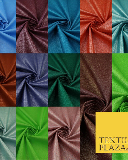 13 COLOURS - Luxury Sparkly Fine Glitter 100% Cotton Fabric Craft Festive 59"