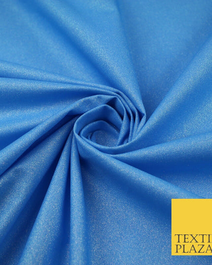 13 COLOURS - Luxury Sparkly Fine Glitter 100% Cotton Fabric Craft Festive 59"