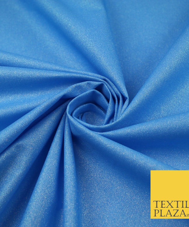 13 COLOURS - Luxury Sparkly Fine Glitter 100% Cotton Fabric Craft Festive 59"