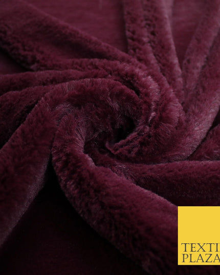 6 COLOURS - Premium Super Soft Plush Short Pile Shimmer Faux Fur Fabric Material