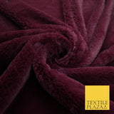 6 COLOURS - Premium Super Soft Plush Short Pile Shimmer Faux Fur Fabric Material