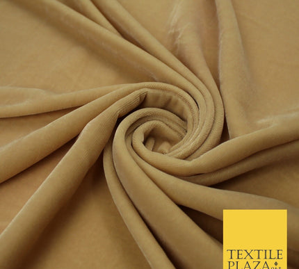 6 COLOURS - Soft Plain Non Stretch Micro Velvet Dress Fabric Material 54" Wide
