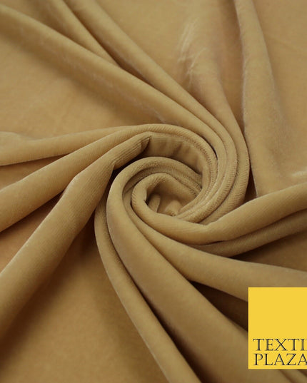 6 COLOURS - Soft Plain Non Stretch Micro Velvet Dress Fabric Material 54" Wide