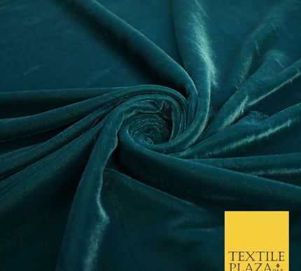 6 COLOURS - Soft Plain Non Stretch Micro Velvet Dress Fabric Material 54" Wide