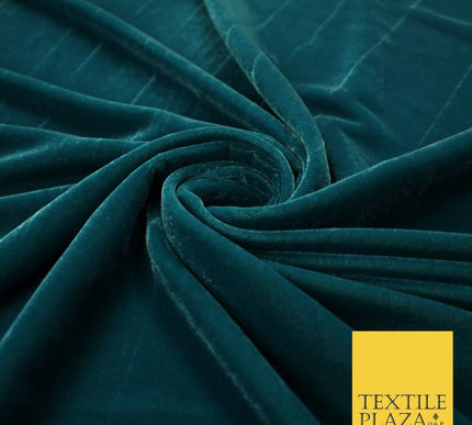 6 COLOURS - Soft Plain Non Stretch Micro Velvet Dress Fabric Material 54" Wide
