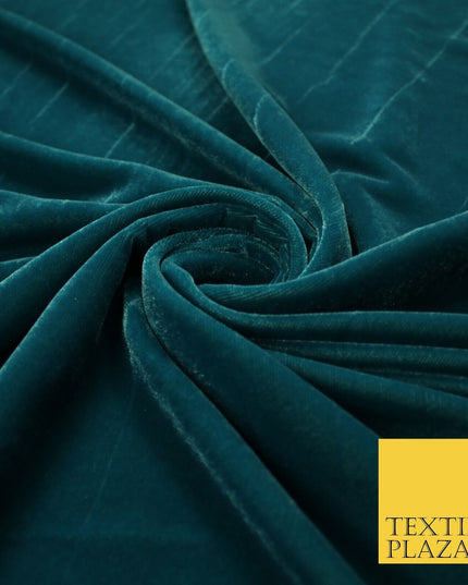 6 COLOURS - Soft Plain Non Stretch Micro Velvet Dress Fabric Material 54" Wide