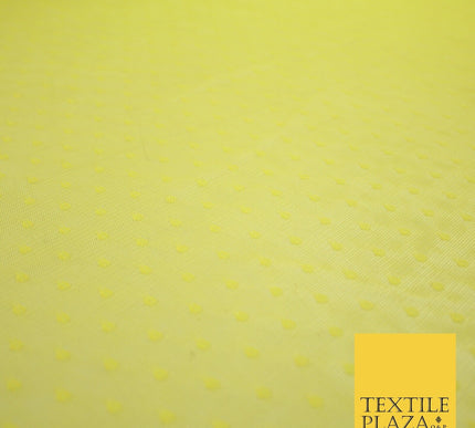 5 COLOURS - 3mm Dobby Pin Spot Polka Dot Mesh Net Tulle Dress Fabric 59" Wide