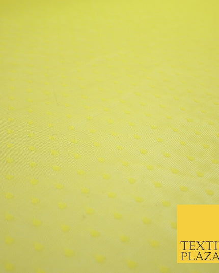 5 COLOURS - 3mm Dobby Pin Spot Polka Dot Mesh Net Tulle Dress Fabric 59" Wide