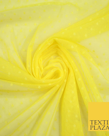 5 COLOURS - 3mm Dobby Pin Spot Polka Dot Mesh Net Tulle Dress Fabric 59" Wide