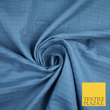 6 COLOURS - Checked Jacquard Flat Double Gauze Woven 100% Cotton Fabric
