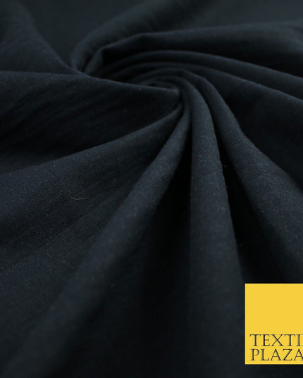 6 COLOURS - Checked Jacquard Flat Double Gauze Woven 100% Cotton Fabric