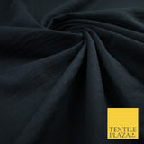 6 COLOURS - Checked Jacquard Flat Double Gauze Woven 100% Cotton Fabric