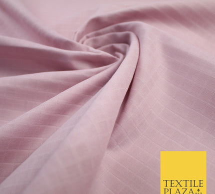 6 COLOURS - Checked Jacquard Flat Double Gauze Woven 100% Cotton Fabric