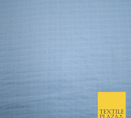 6 COLOURS - Checked Jacquard Flat Double Gauze Woven 100% Cotton Fabric