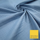 6 COLOURS - Checked Jacquard Flat Double Gauze Woven 100% Cotton Fabric