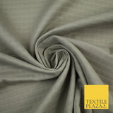 6 COLOURS - Checked Jacquard Flat Double Gauze Woven 100% Cotton Fabric