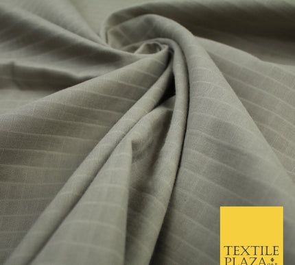 6 COLOURS - Checked Jacquard Flat Double Gauze Woven 100% Cotton Fabric