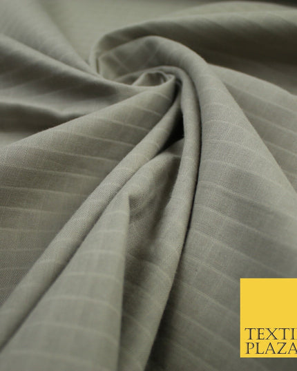 6 COLOURS - Checked Jacquard Flat Double Gauze Woven 100% Cotton Fabric