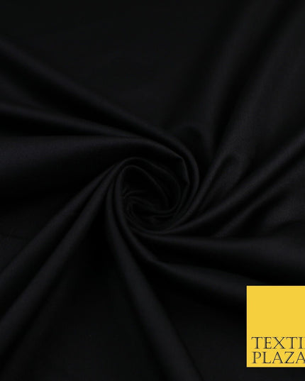 16 COLOURS - Plain Soft Smooth Crisp 100% Polyester Dress Fabric Suiting Craft