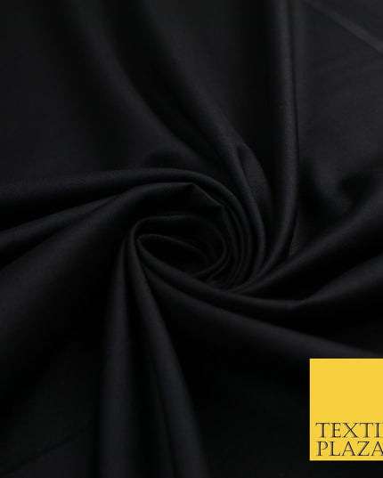 16 COLOURS - Plain Soft Smooth Crisp 100% Polyester Dress Fabric Suiting Craft