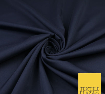 16 COLOURS - Plain Soft Smooth Crisp 100% Polyester Dress Fabric Suiting Craft