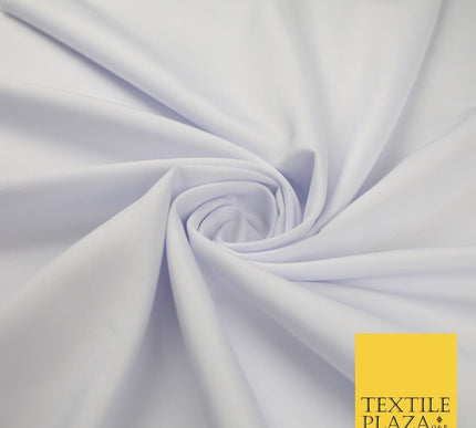16 COLOURS - Plain Soft Smooth Crisp 100% Polyester Dress Fabric Suiting Craft