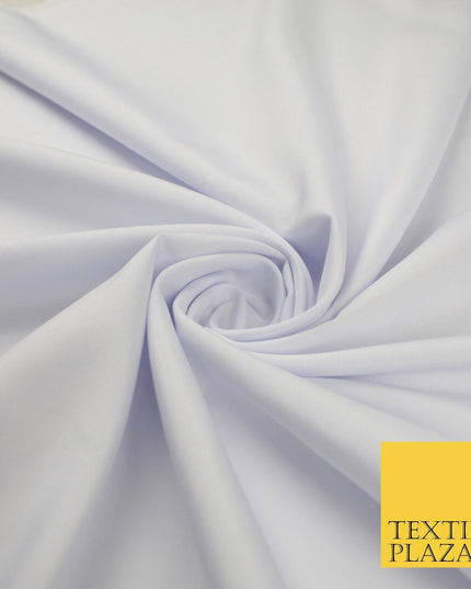 16 COLOURS - Plain Soft Smooth Crisp 100% Polyester Dress Fabric Suiting Craft